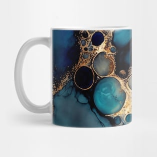 Blue Temptation  - Abstract Alcohol Ink Resin Art Mug